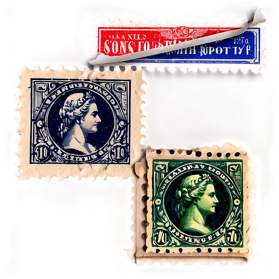 Vintage Stamp Craft Png 91