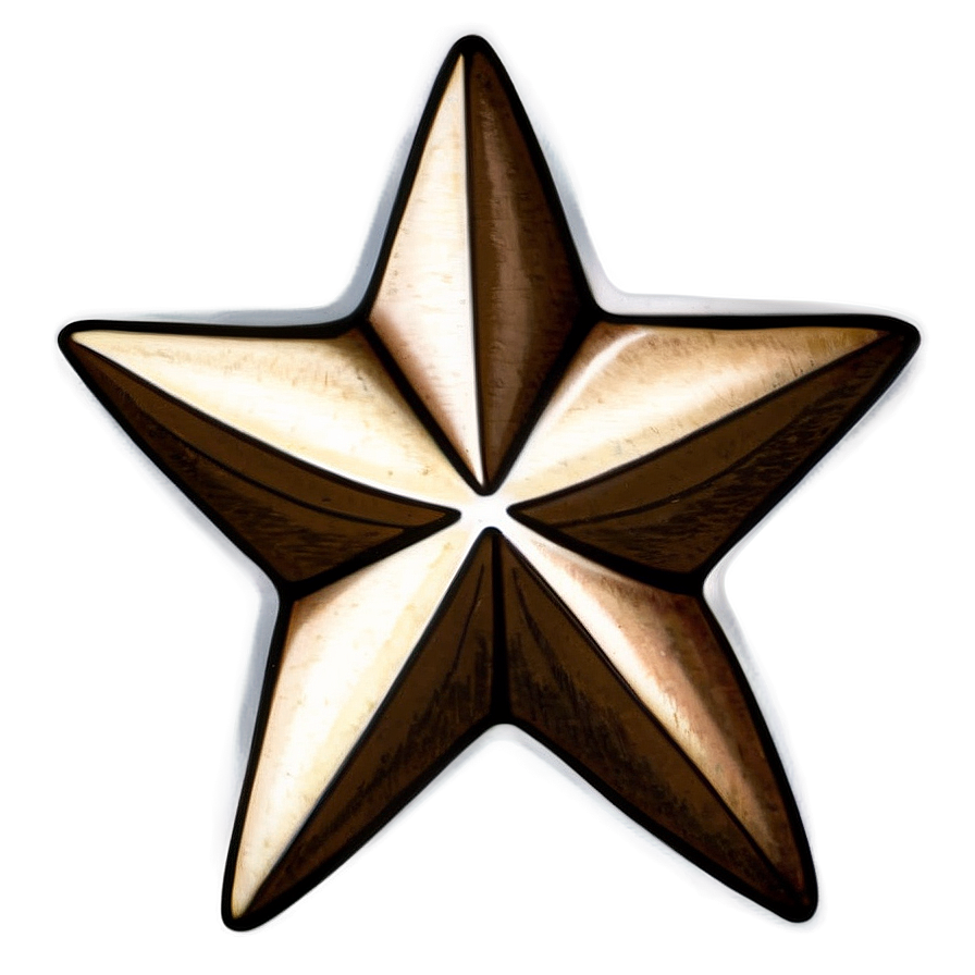 Vintage Star Tattoo Png 06262024