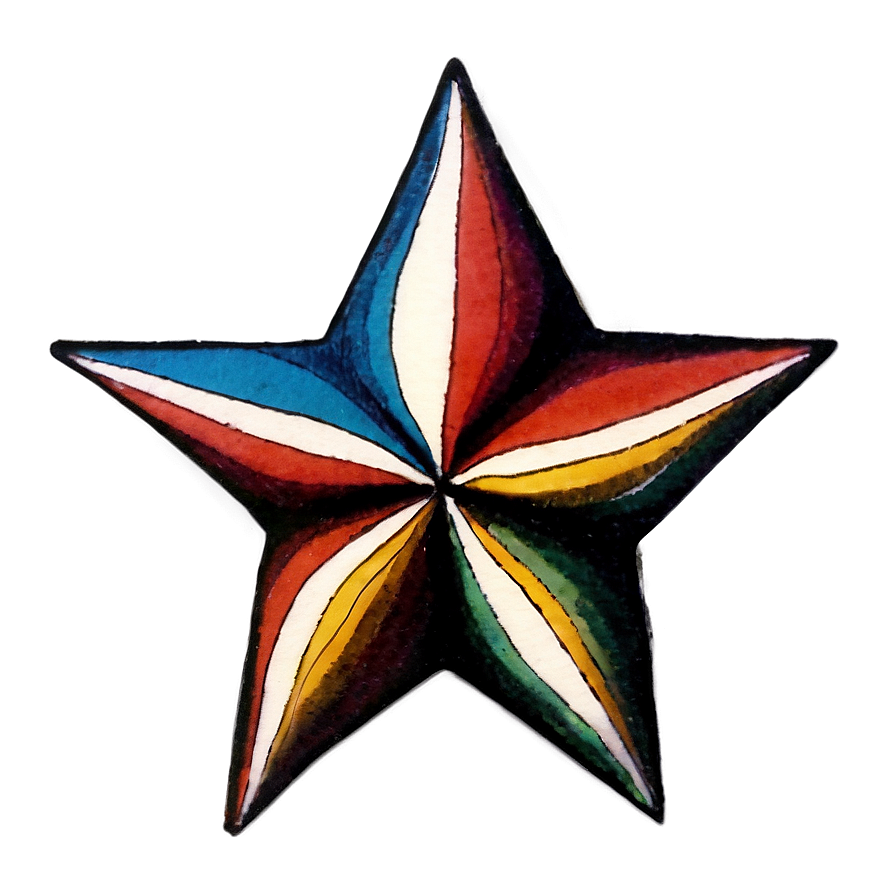 Vintage Star Tattoo Png Wqj27