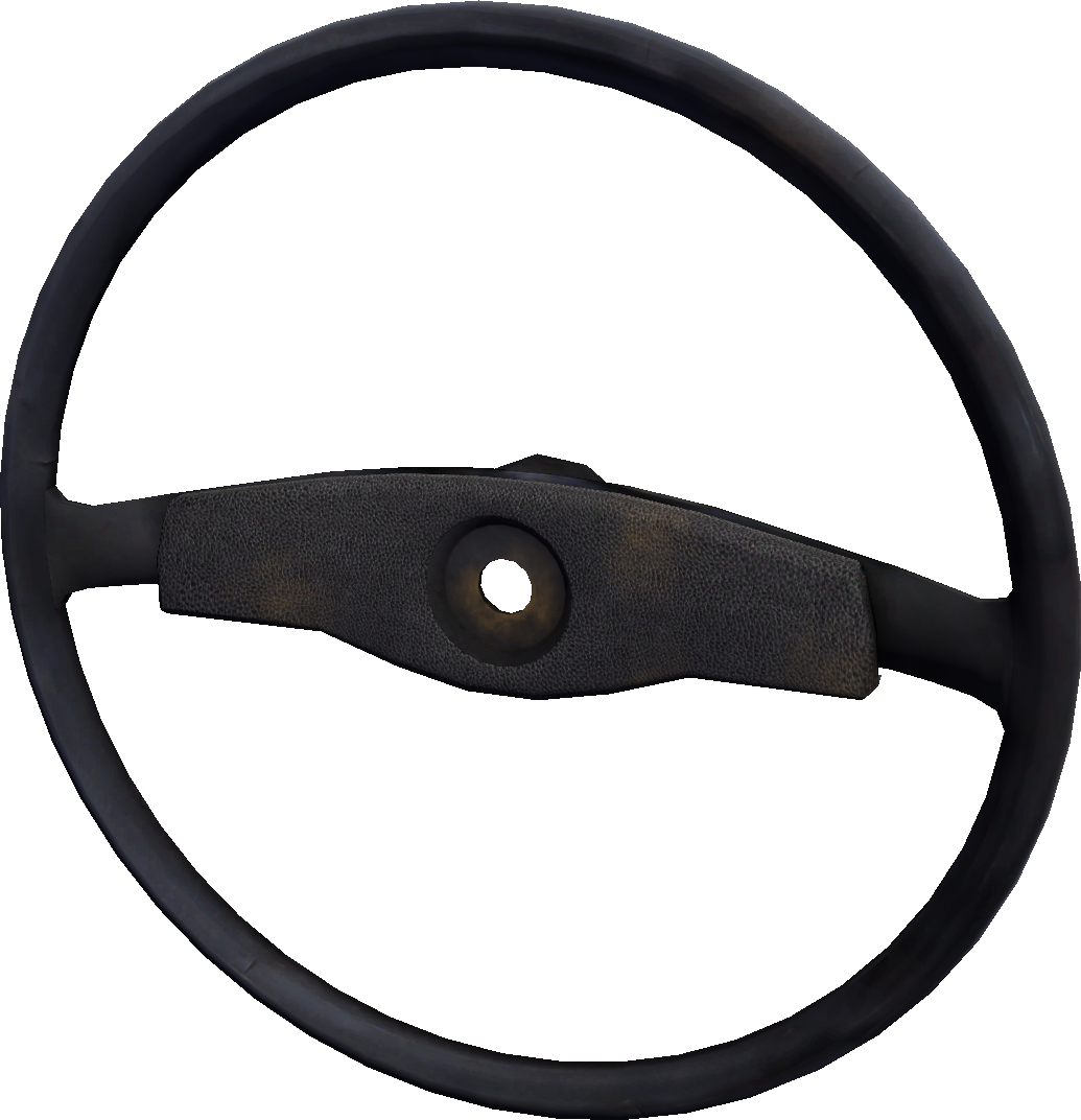 Vintage Steering Wheel Isolated