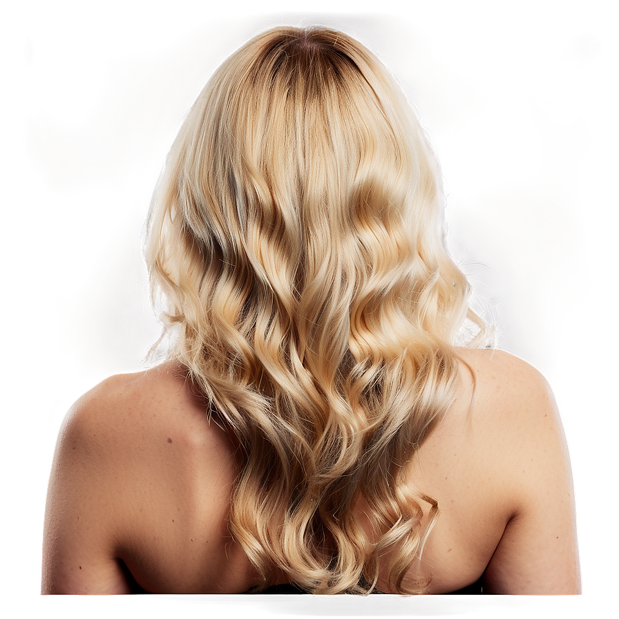 Vintage Style Blond Hair Png 24