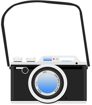 Vintage Style Camera Illustration PNG with transparent background