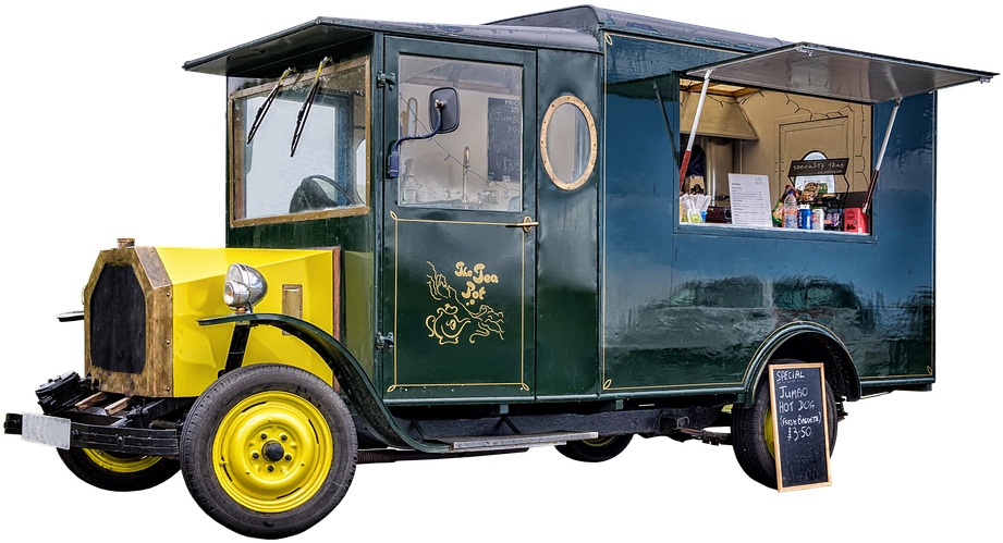 Food Truck Vintage Png, Transparent Png PNG with transparent background