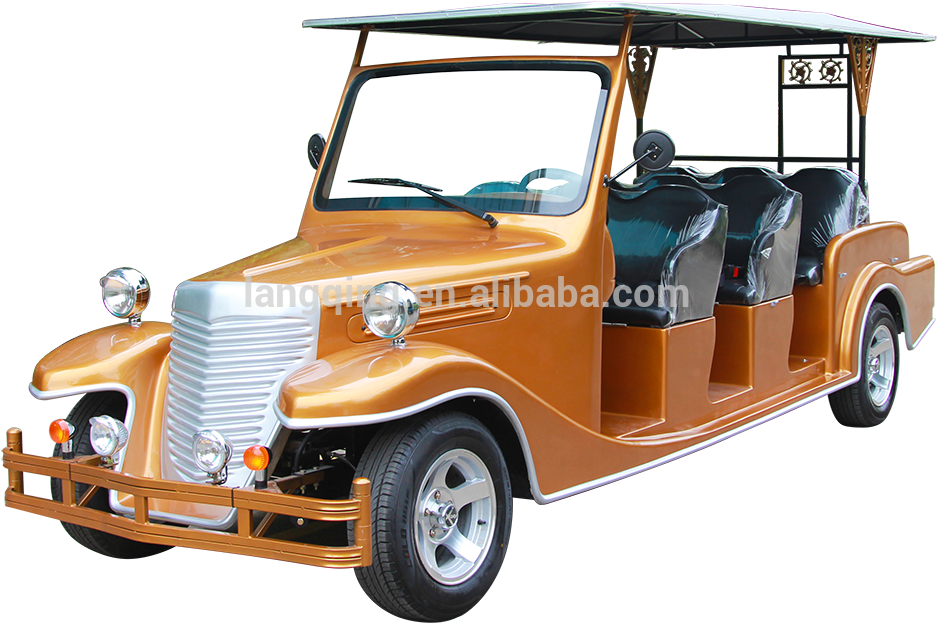 Vintage Style Orange Tourist Car