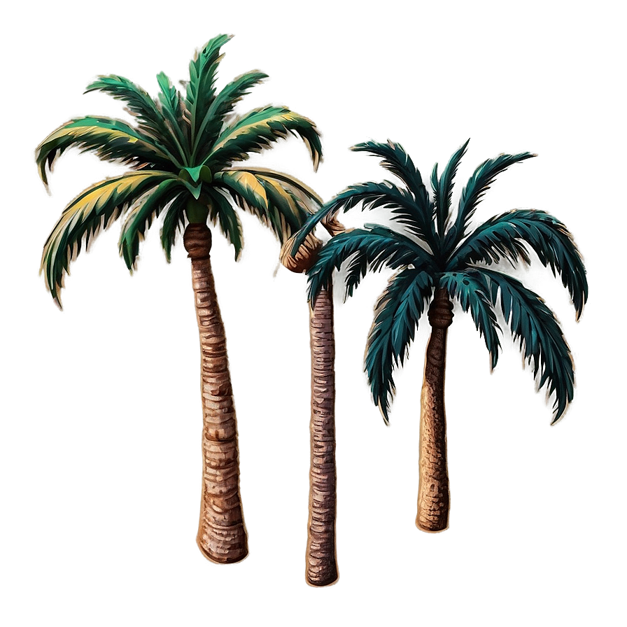 Vintage Style Palms Png Tju