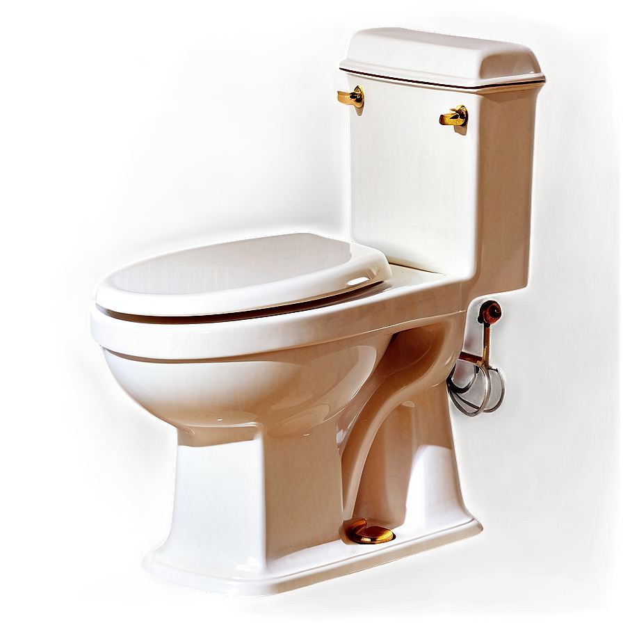 Vintage Style Toilet Png 05042024