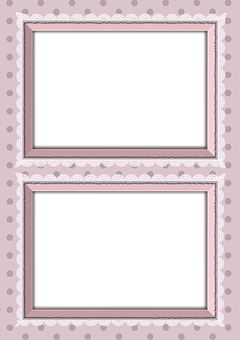 Vintage Styled Empty Frames PNG with transparent background