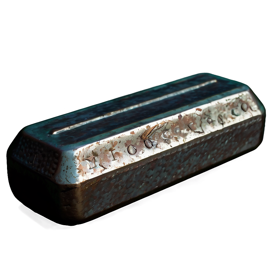 Vintage Styled Iron Ingot Png Byo22