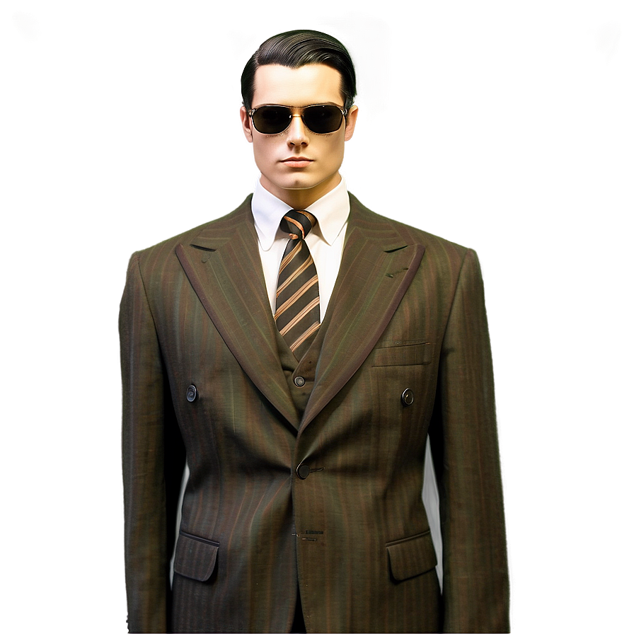 Vintage Suit And Tweed Tie Png 57