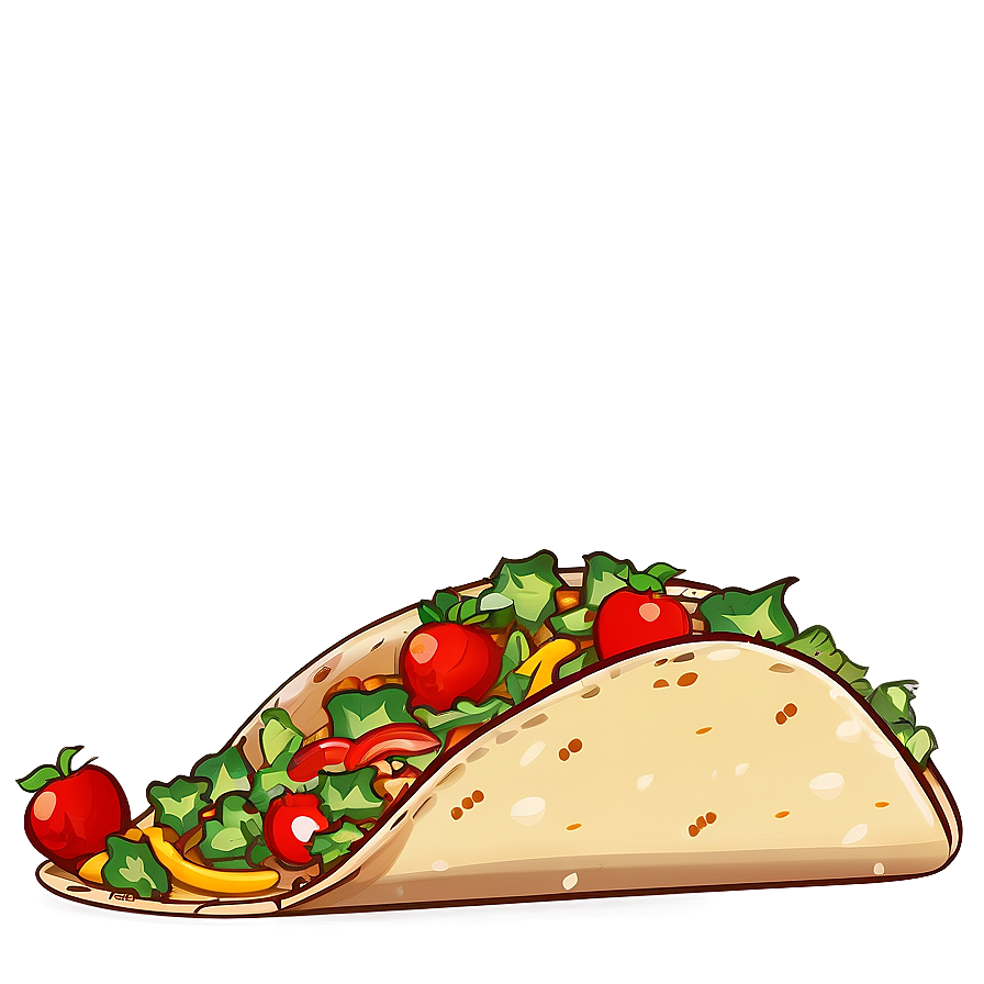 Vintage Taco Clipart Png Iop5