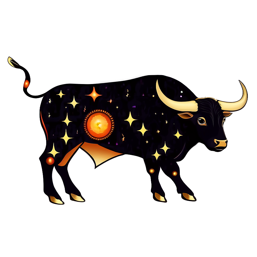 Vintage Taurus Astrology Png 88