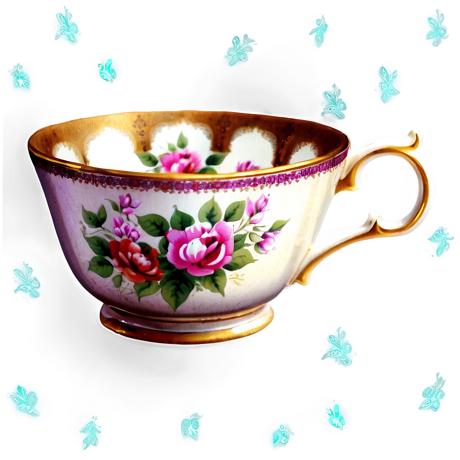 Vintage Tea Cup PNG 05242024 PNG with transparent background