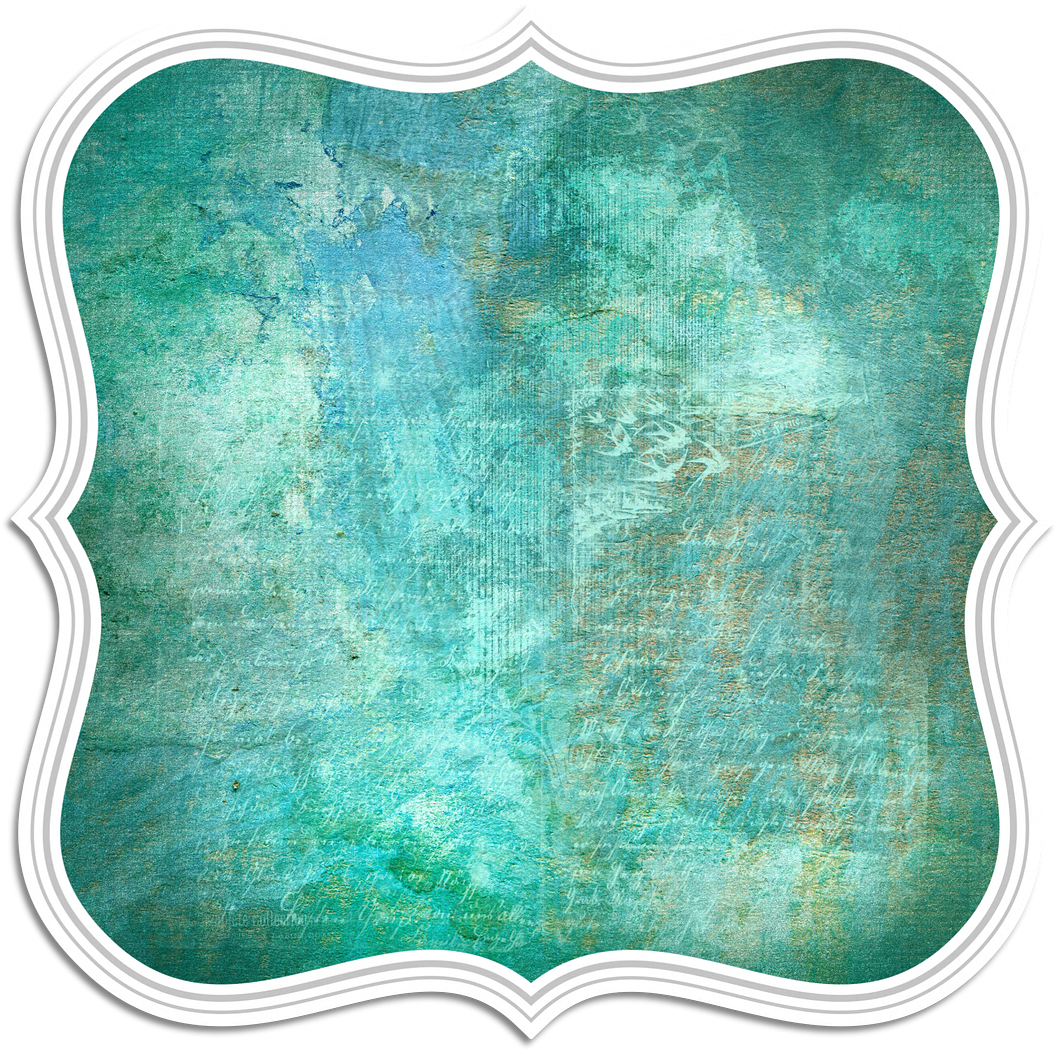 Vintage Teal Texture Frame