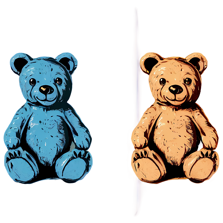 Vintage Teddy Bear Clipart Png 06282024