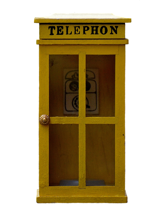 Vintage Telephone Booth Model