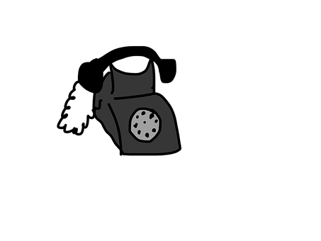 Vintage Telephone Icon PNG with transparent background