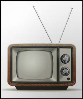 Vintage Television Classic Design PNG with transparent background