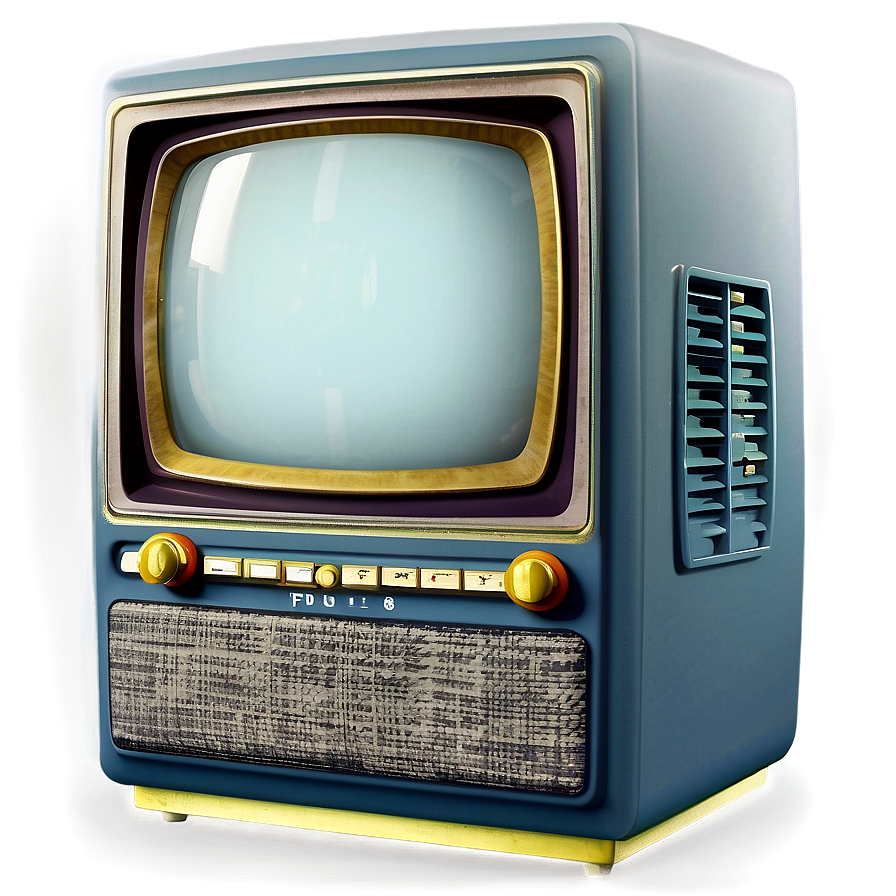 Vintage Television Set Png 32