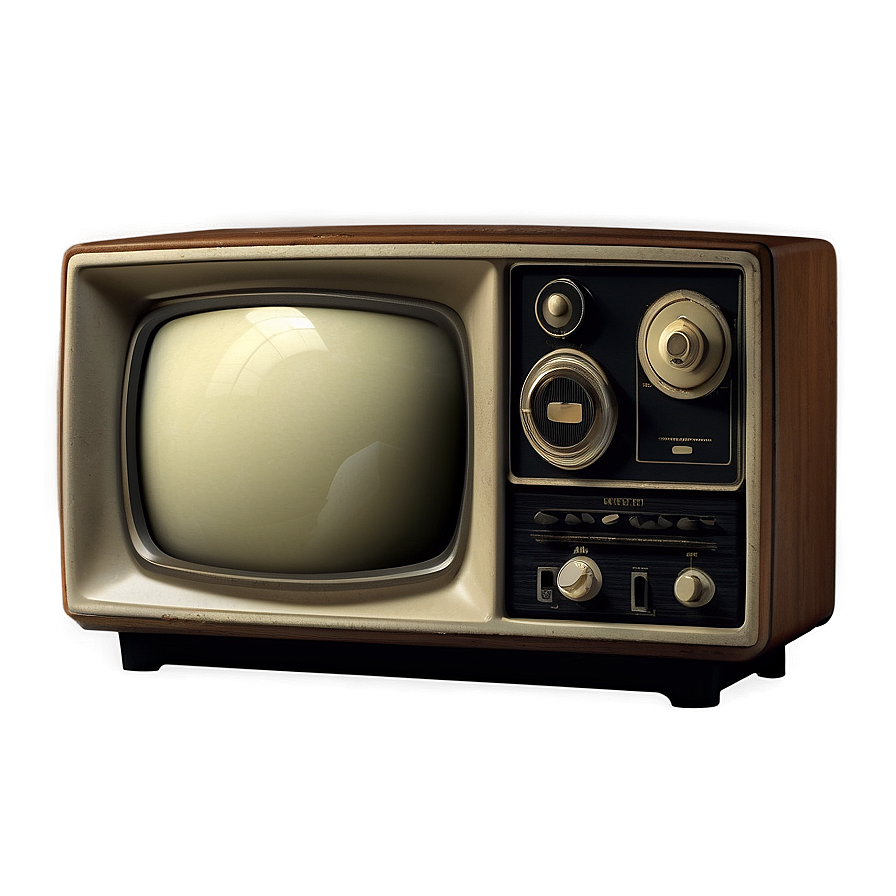 Vintage Television Set Png Qxx