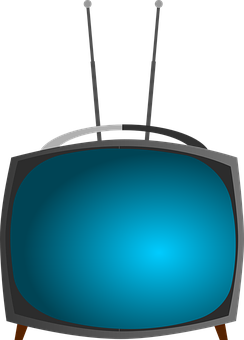 Vintage Television Vector Illustration