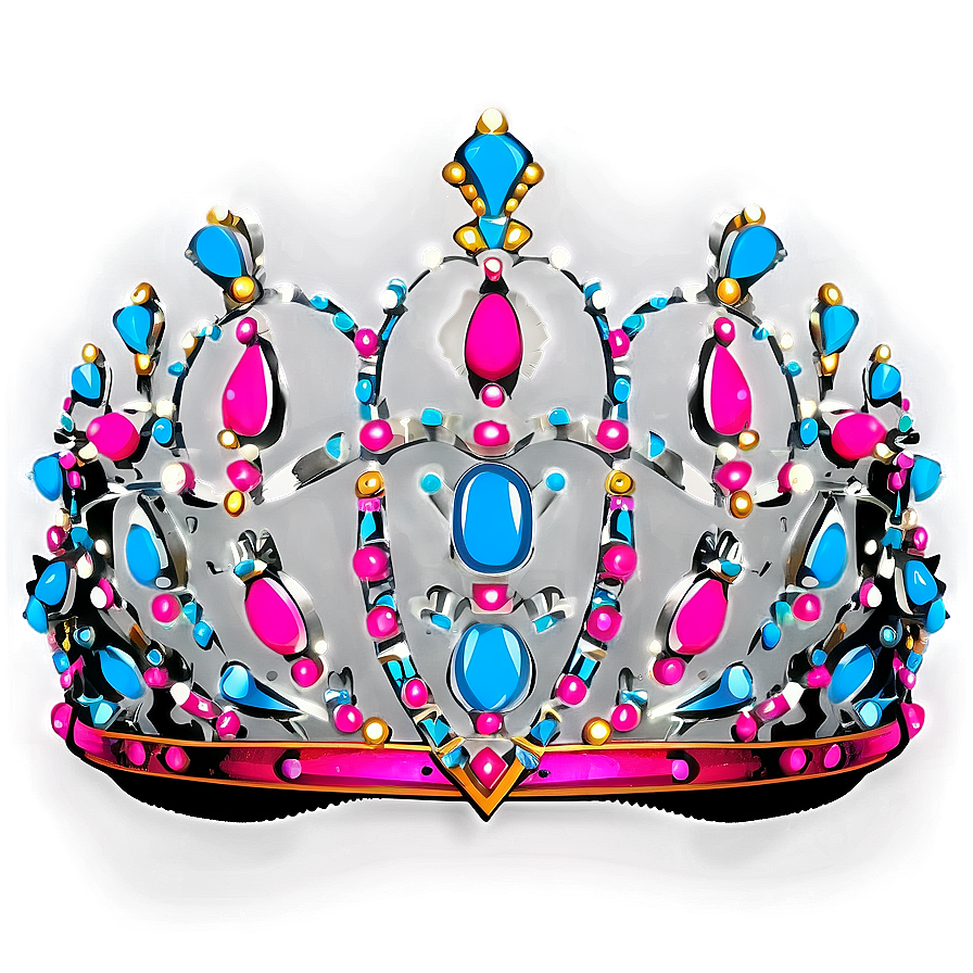 Vintage Tiara Silhouette PNG 05252024 PNG with transparent background