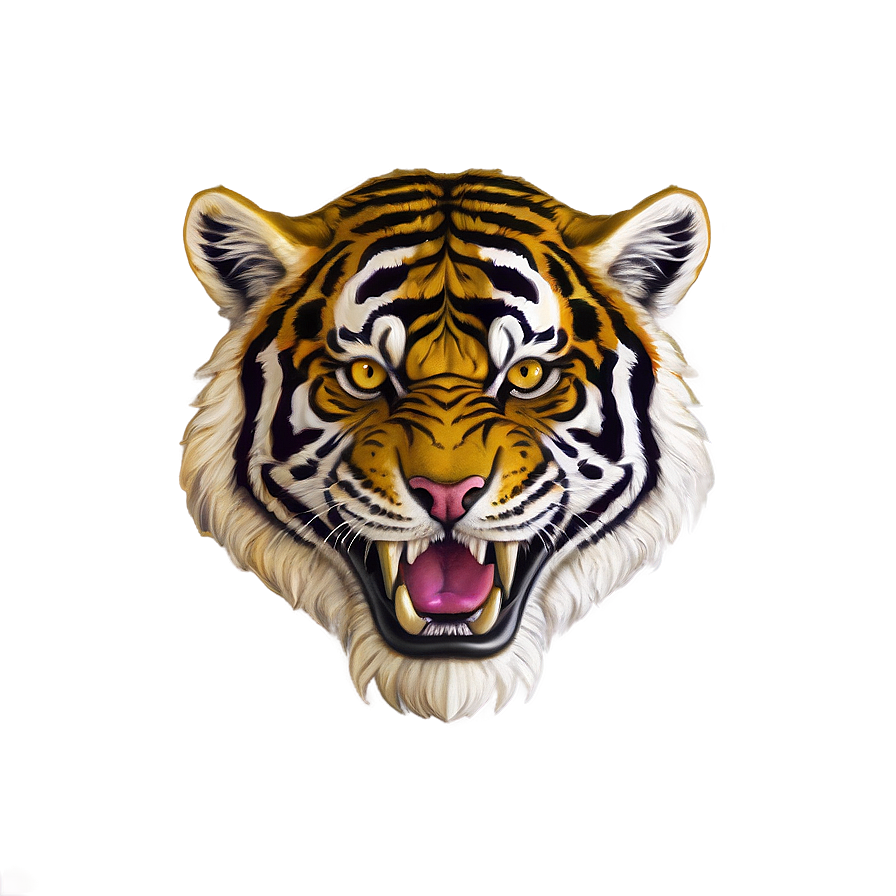 Vintage Tiger Illustration Png 83