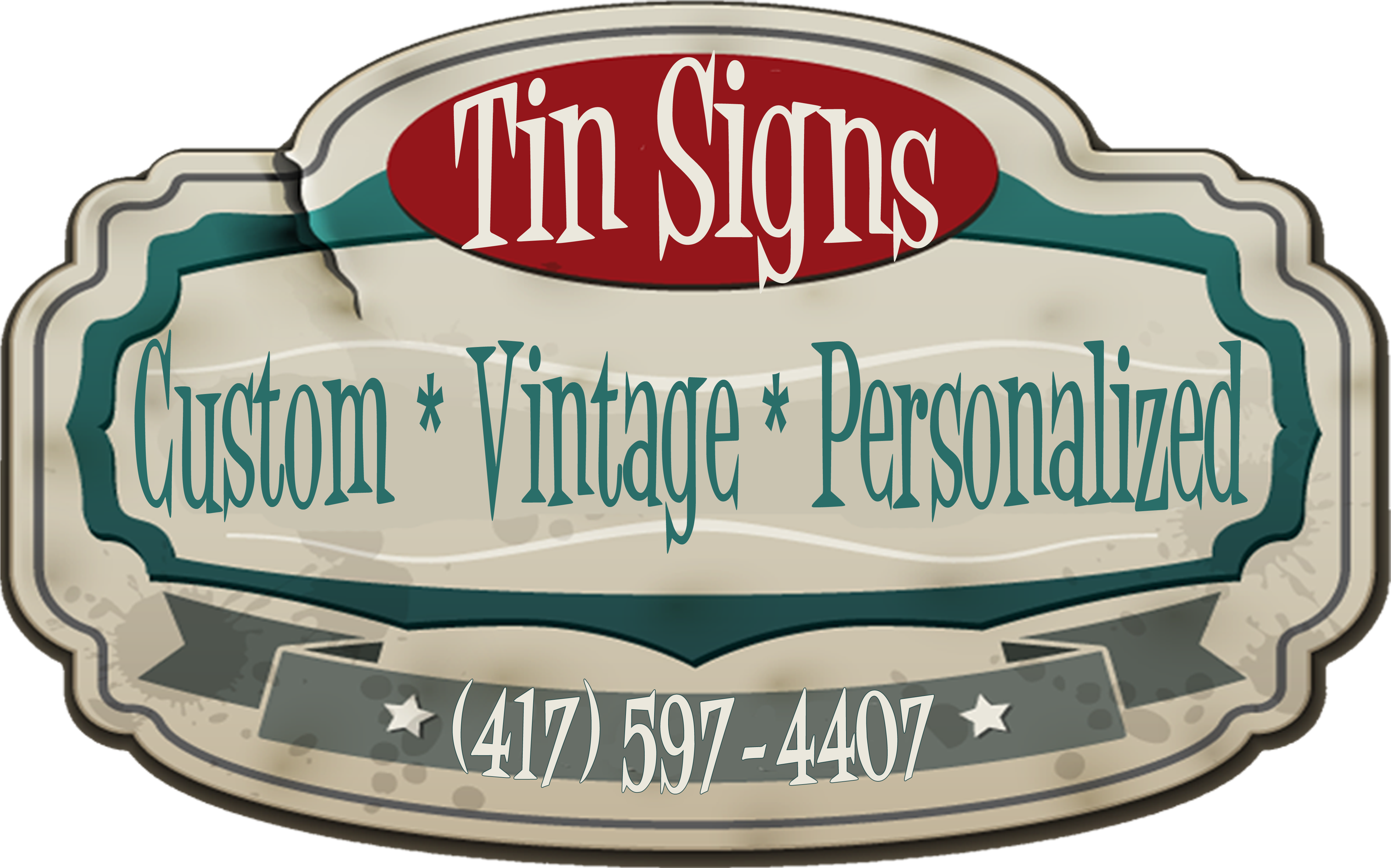 Vintage Tin Signs Custom Personalized Advertisement