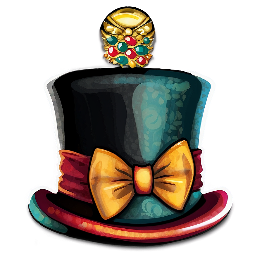 Vintage Top Hat Design Png Hup92