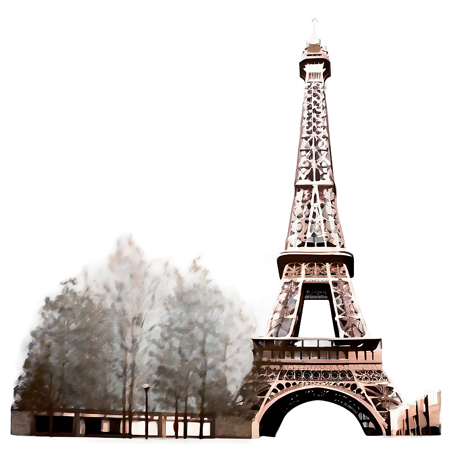 Vintage Torre Eiffel Illustration Png Cwi