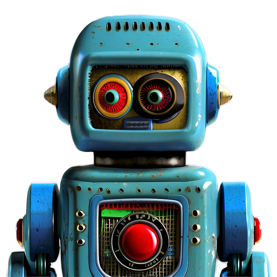 Vintage Toy Robot Png 78