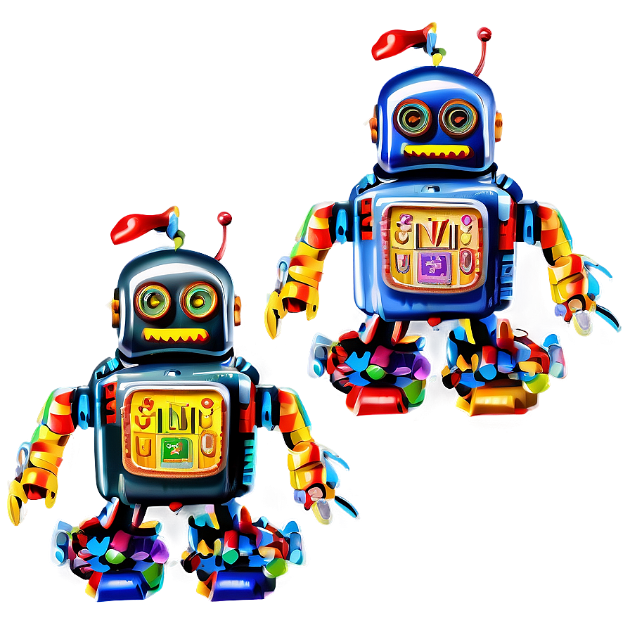 Vintage Toy Robot Png Dqr