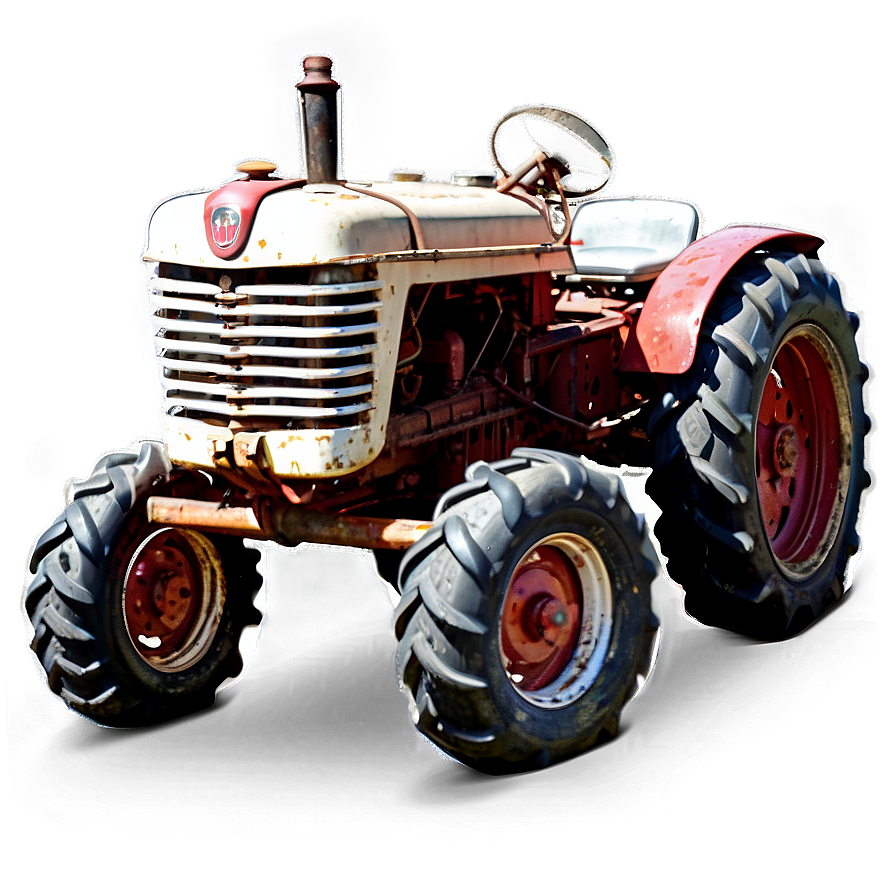 Vintage Tractor on Farm PNG utn68 PNG image with a transparent background, free high-resolution download
