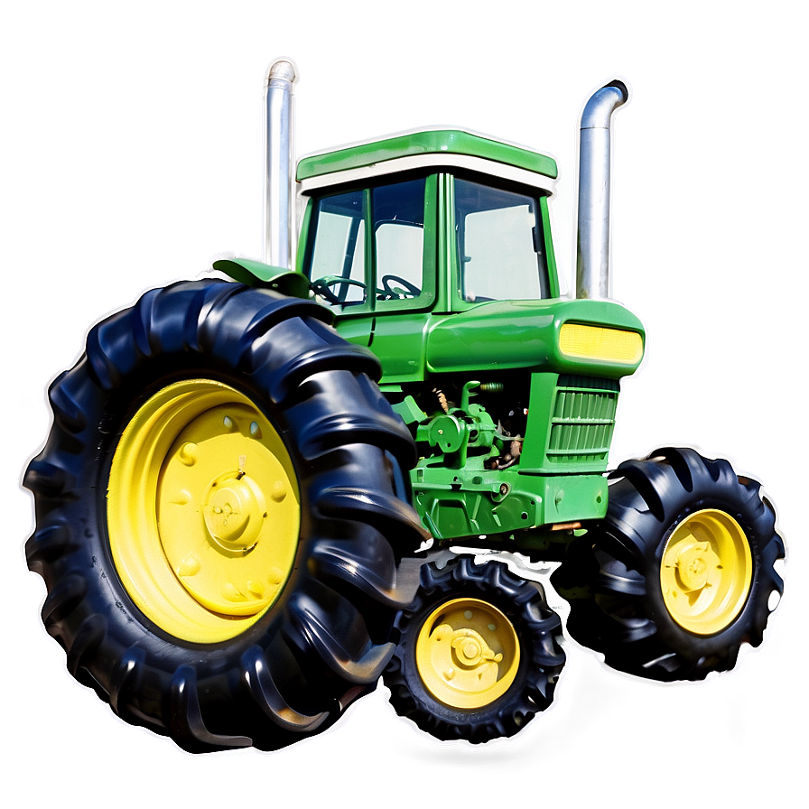 Vintage Tractor on Farm PNG voy PNG image with a transparent background, free high-resolution download