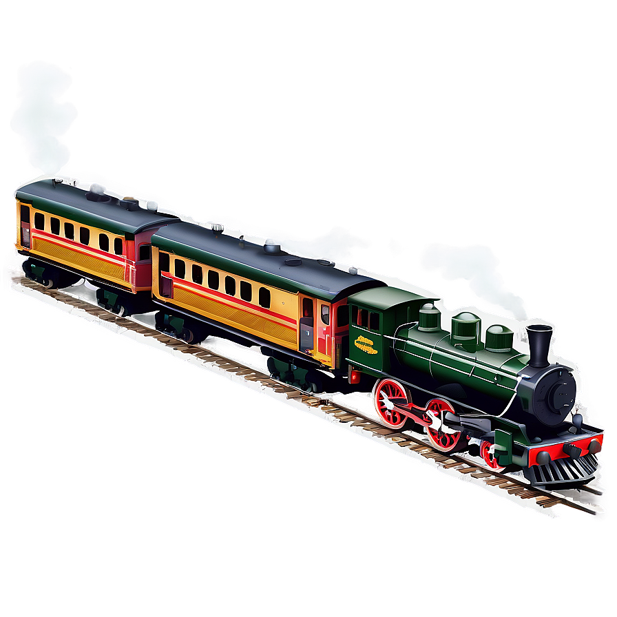 Vintage Train Graphic Png 06242024