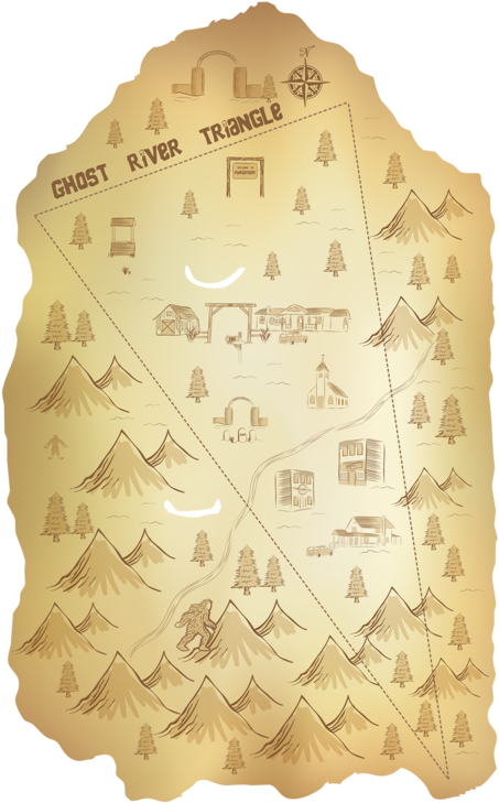 Vintage Treasure Map Illustration