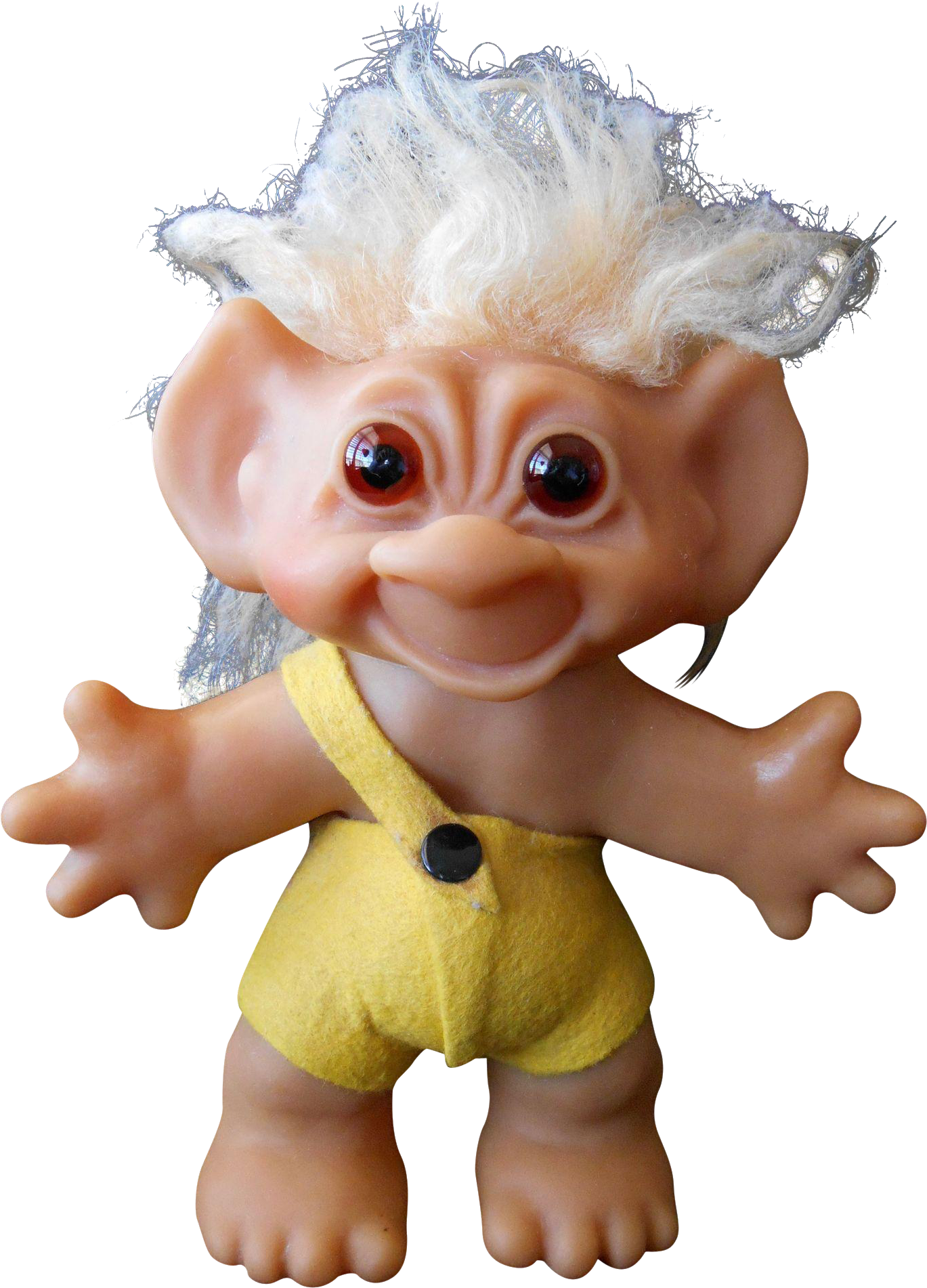 Vintage Troll Doll Yellow Outfit