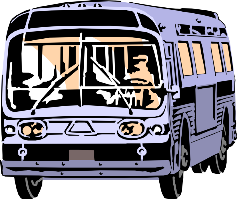 Vector Illustration Of Public Urban Transportation - Public Transit Bus, HD Png Download PNG image with a transparent background, free high-resolution download