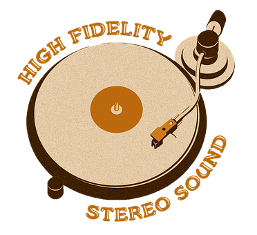 Vintage Turntable High Fidelity Graphic