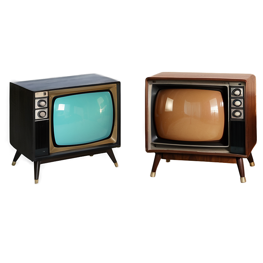 Vintage Tv Set Design Png 84