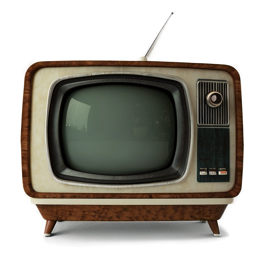 Vintage TV Set PNG kas PNG with transparent background