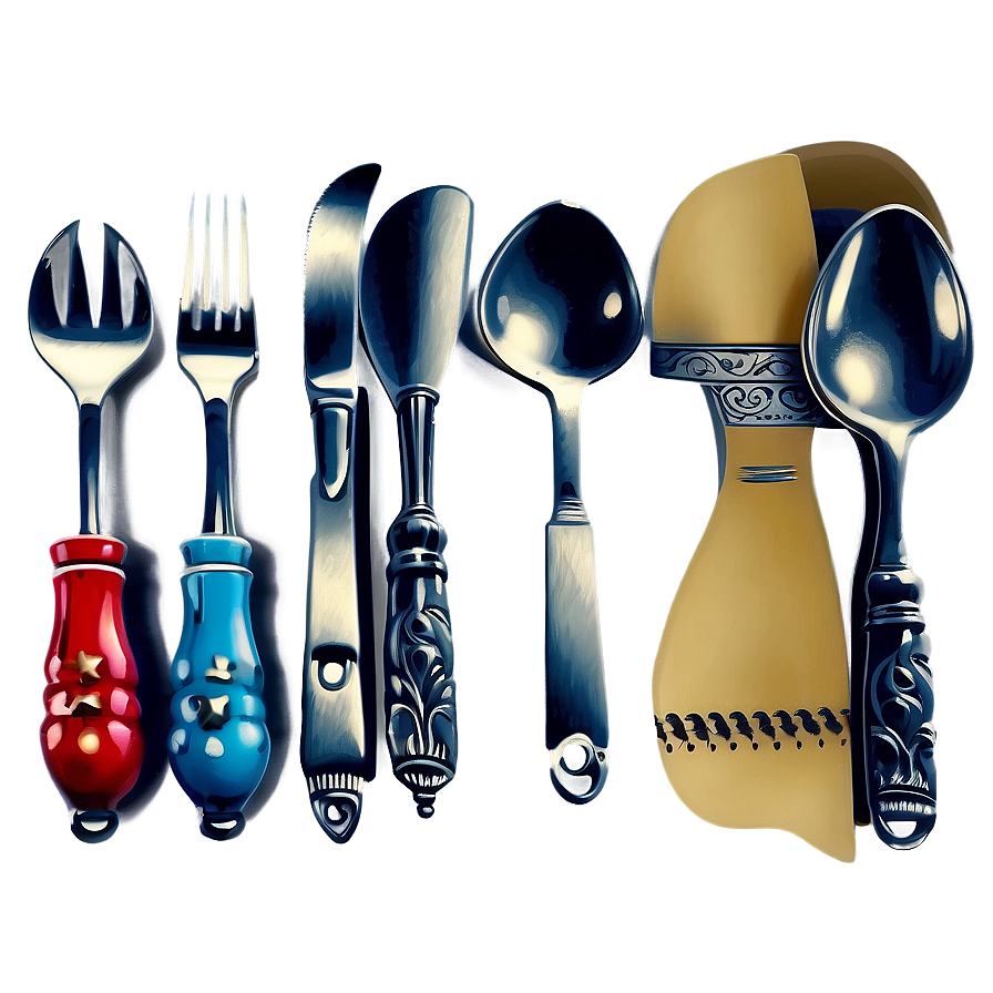 Vintage Utensils Illustration PNG 61 PNG with transparent background
