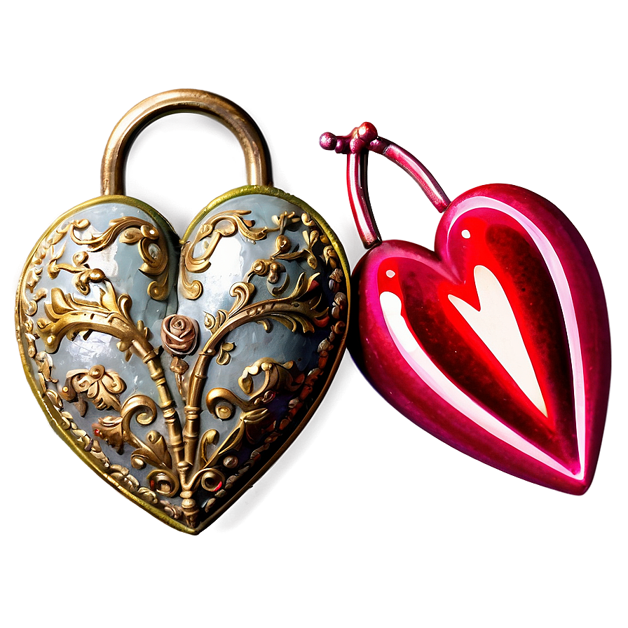 Vintage Valentine Heart Png Bcm