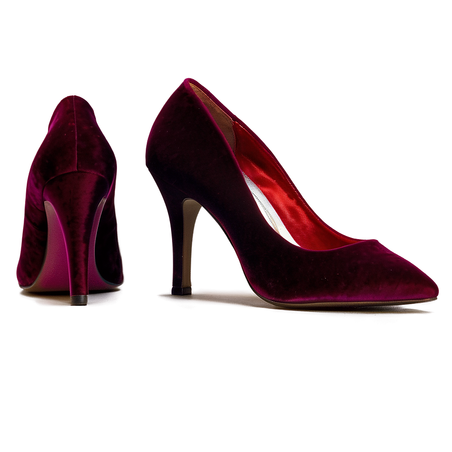Vintage Velvet Heels PNG 06122024 PNG with transparent background