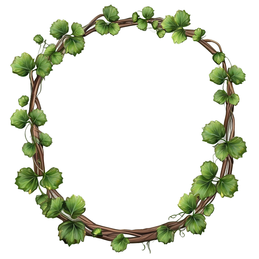 Vintage Vine Frame Png Kvs