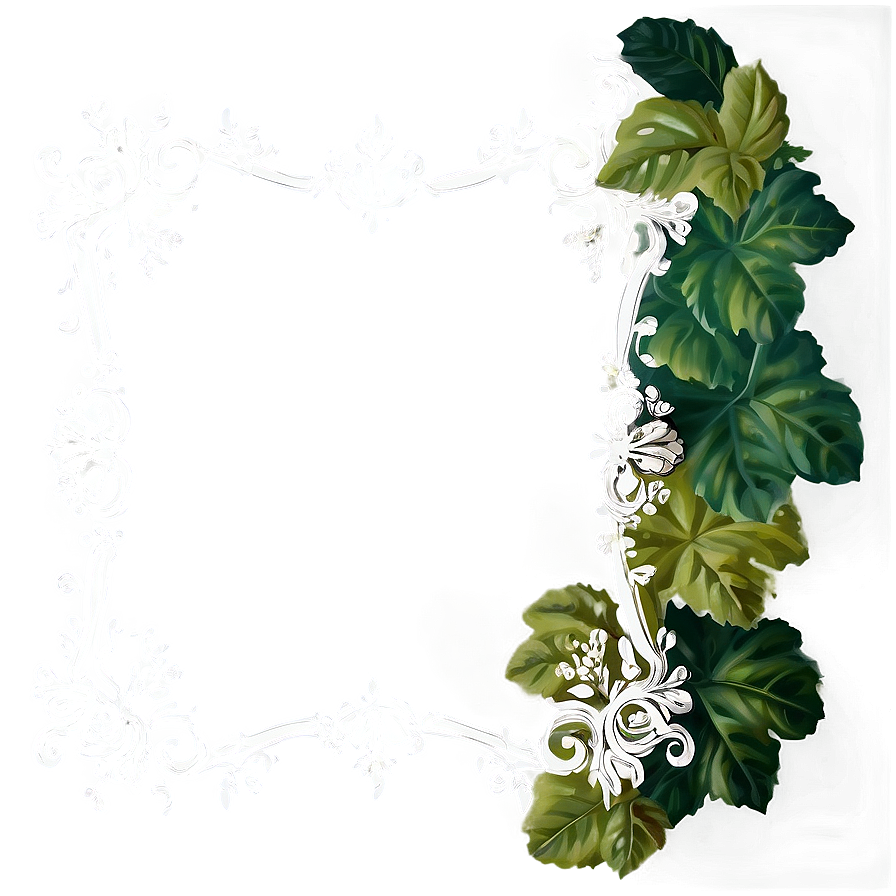 Vintage Vine Frame Png Xgd