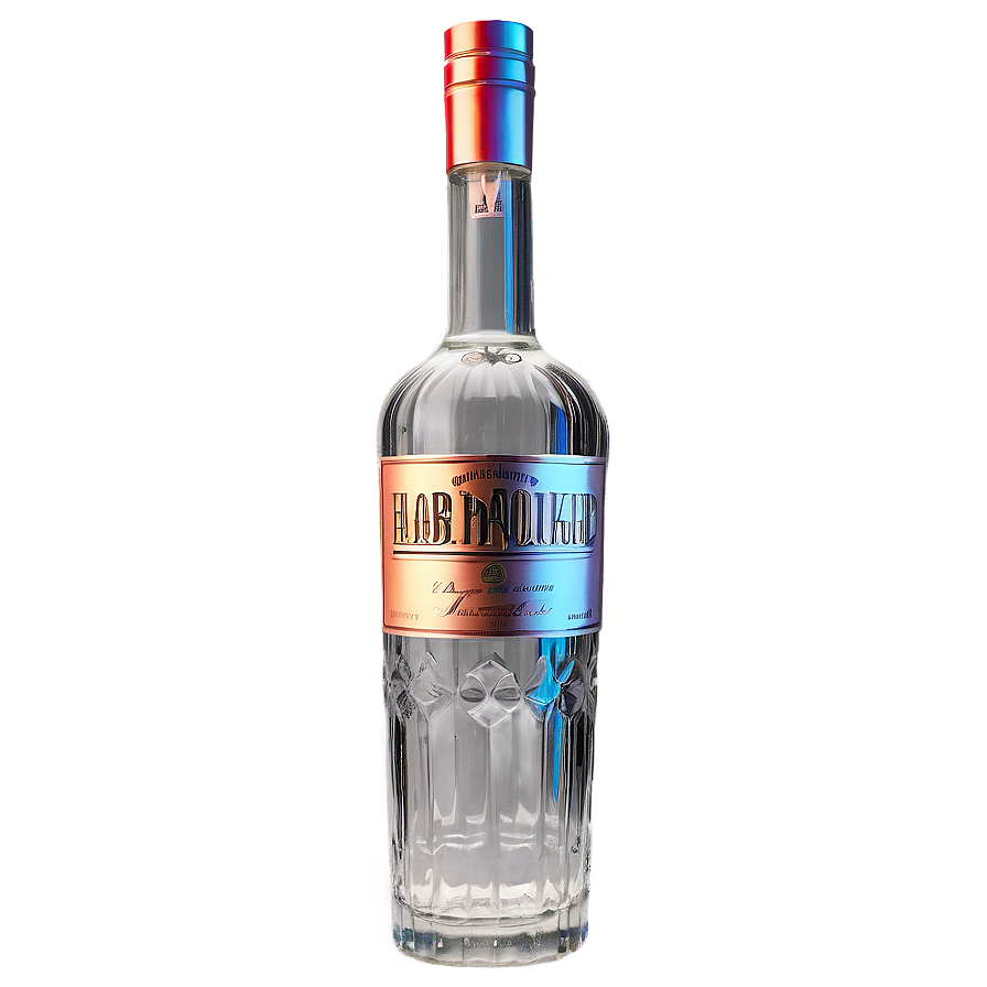 Vintage Vodka Bottle Png Nlj75