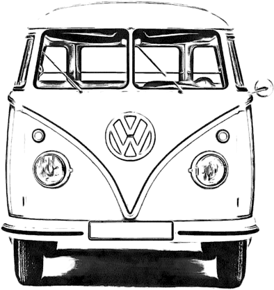 Van Group Type Car Volkswagen Free Photo Png Clipart - Volkswagen Van Front View, Transparent Png PNG with transparent background