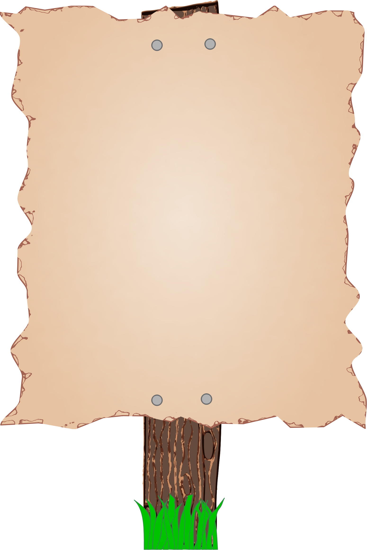 Old Post Clip Arts - Gambar Papan Pengumuman Kartun, HD Png Download PNG with transparent background