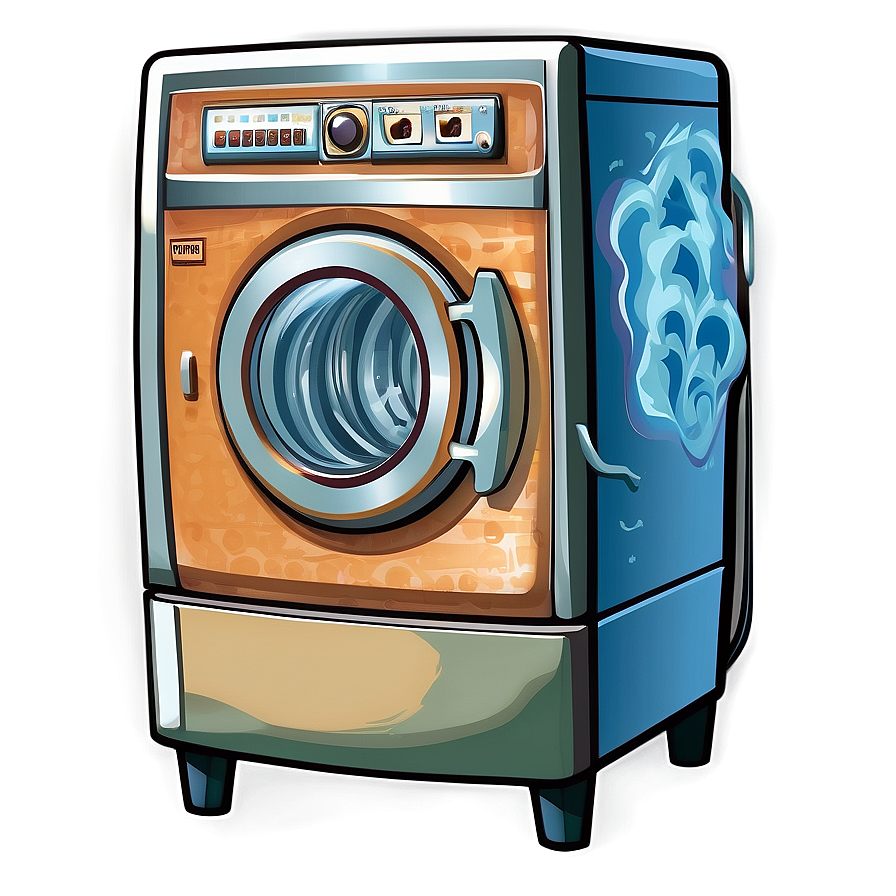 Vintage Washing Machine Logo Png Cdx