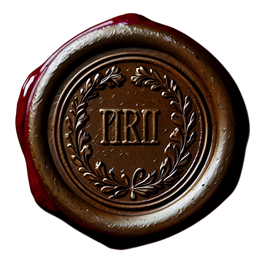 Vintage Wax Seal Png 06132024